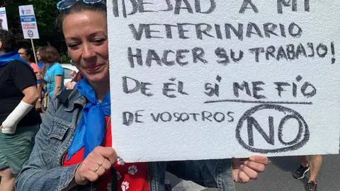 Manifestación en León contra la ley del medicamento veterinario