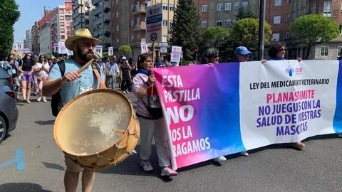 Manifestación en León contra la ley del medicamento veterinario