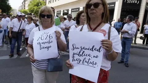 Manifestación de la plataforma Oncobierzo para reclamar mejoras en el Servicio de Oncología del Hospital del Bierzo y en toda la sanidad de la comarca bajo el lema 'Por mí'. Foto: César Sánchez