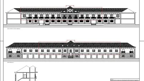 Plano técnico del alzado del proyecto. / AYTO PONFERRADA
