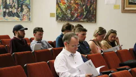 La Facultad de Derecho acoge la sexta edición de la ‘White Hat Conference’ impulsada por la Boston University que reúne a hackers de sombrero blanco procedentes de más de 40 países para abordar las amenazas digitales. Foto: Campillo | Universidad de León