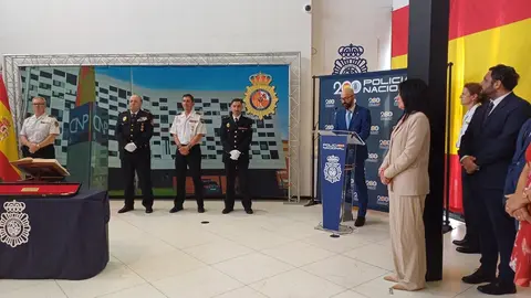 Toma de posesión del inspector jefe Rodríguez Domínguez en la Comisaría de San Andrés del Rabanedo.