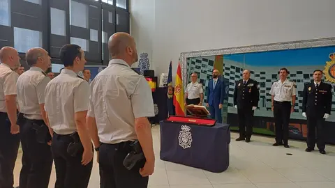Toma de posesión del inspector jefe Rodríguez Domínguez en la Comisaría de San Andrés del Rabanedo.