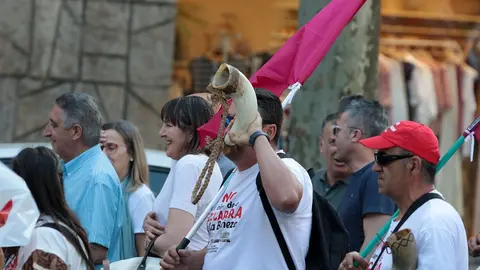 Dos millares de personas recorren León para mostrar su rechazo al cierre de la planta de Azucarera de La Bañeza. (Foto: Peio García)