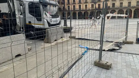 La emblemática Plaza Mayor de León, en el corazón del Casco Histórico, tras su remodelación./ A.F.R.