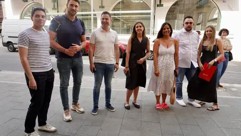 La secretaria de Igualdad del PSOE de Castilla y León, Lorena Valle, y el secretario LGTBI de la Comisión Ejecutiva Federal (CEF) del PSOE, Víctor Gutiérrez, asisten a la jornada ‘Orgullo y Diversidad: Avanzando en Castilla y León’ junto a la vicesecretaria general del Psoe en Castilla y León, Nuria Rubio y al secretario provincial, Javier Alfonso Cendón. Foto: Campillo