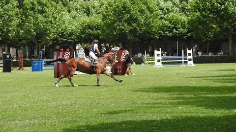 Segunda jornada del LXXIV Concurso de Saltos en el Hípico de León. Foto: M.A. García