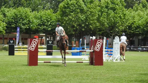Segunda jornada del LXXIV Concurso de Saltos en el Hípico de León. Foto: M.A. García
