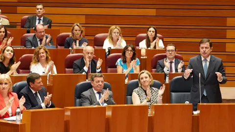 Pleno de las Cortes de Castilla y León durante la sesión de este martes. Foto: Miriam Chacón