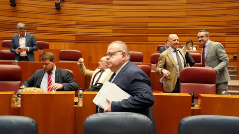 Pleno de las Cortes de Castilla y León durante la sesión de este martes. Foto: Miriam Chacón