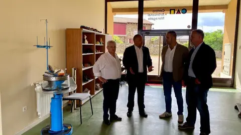 Visita de la Diputación a Santa Colomba de Somoza. Foto: Diputación de León.