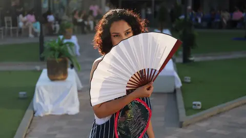 Las instalaciones del Olímpico de León se convirtieron en una pasarela improvisada con motivo del desfile Moda en la Calle, un evento que reunió a varios diseñadores de la provincia para presentar sus colecciones. Fotos: Isaac Llamazares