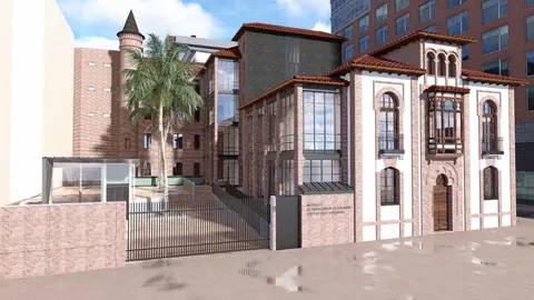 El nuevo instituto de columna que transformará la ciudad en referencia médica internacional ya deja ver su diseño final. El histórico palacete neomudéjar de la calle Alcázar de Toledo acogerá en unos meses un centro pionero en Europa para el tratamiento integral de la patología vertebral compleja Fotos: Arold Arquitectura