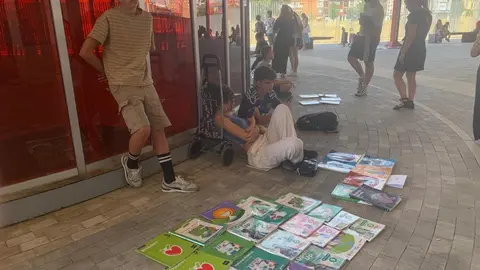 El tradicional Mercadillo de Gelete, este miércoles en la antigua estación de tren.
