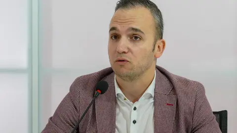 El secretario de Organización del PSOE de León, Daniel San José. Foto: Campillo.