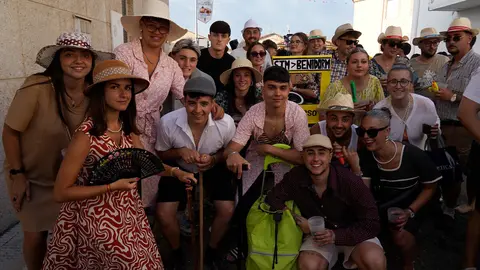 Imagen del desfile de carrozas de Santa Marina del Rey.