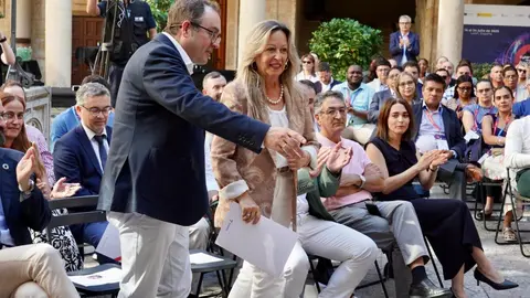 El Instituto Nacional de Ciberseguridad celebra un acto titulado ‘Democracia, progreso y ciberseguridad’ con la participación de Trinidad Jiménez García-Herrera, exministra de Sanidad y Asuntos Exteriores, seguida de un reconocimiento a su trayectoria. Fotos: Campillo M.A. García