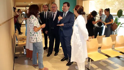 El presidente de la Junta de Castilla y León, Alfonso Fernández Mañueco, inaugura las nuevas instalaciones del centro de salud de Pinilla-San Andrés del Rabanedo. Foto: Peio García.