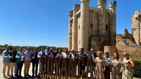Un total de 15 bodegas de la Denominación de Origen León participan, desde hoy y hasta el domingo, en la XXII edición de la Feria del Vino de Valencia de Don Juan, que acaba de abrir sus puertas en el Jardín de los Patos y cuya inauguración corrió a cargo del consejero de Presidencia de la Junta, Luis Miguel González Gago, quien estuvo acompañado del presidente de la Diputación de León, Gerardo Álvarez Courel, el alcalde de la localidad, José Jiménez, entre otras autoridades.