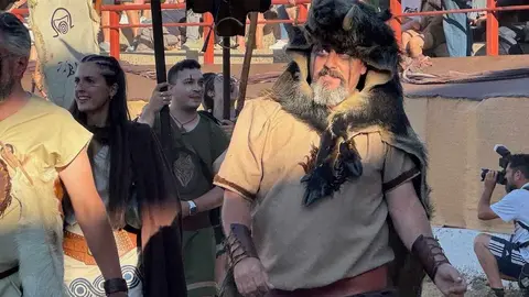 Desfile en el campo de batalla durante este sábado. Foto cedida Astorga Digital