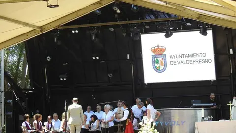 Celebración de la XXXII Fiesta de la Sobarriba, con la procesión de los Santos Patronos de cada localidad del municipio de Valdefresno. Foto: Miguel Ángel García.