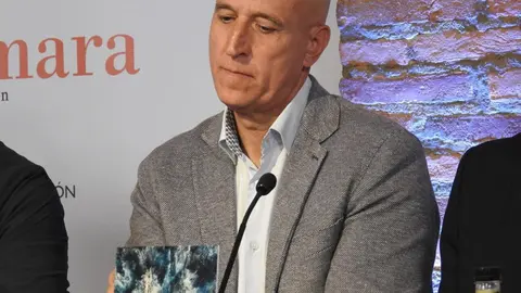 Acto de presentación de la 68 edición de la Feria Internacional de Muestras de Asturias, con la participación de los presidentes de las Cámaras de Comercio de León y Gijón, Javier Vega y Félix Bargaño; el alcalde de León, José Antonio Diez; el delegado territorial de la Junta, Eduardo Diego; el vicepresidente de la Diputación, Roberto Aller, y el director general de la Feria, Álvaro Alonso, entre otros.