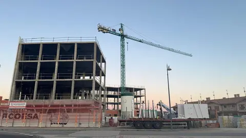 Imagen del avance de las obras de la nueva residencia universitaria de La Serna.