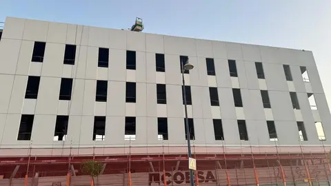 Imagen del avance de las obras de la nueva residencia universitaria de La Serna. Foto: Burón arquitectos