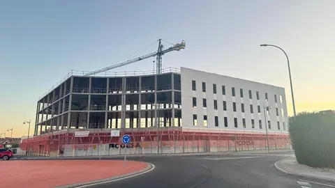 Imagen del avance de las obras de la nueva residencia universitaria de La Serna.