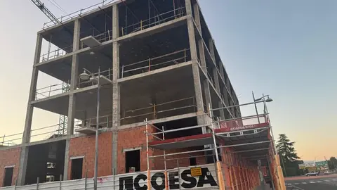 Imagen del avance de las obras de la nueva residencia universitaria de La Serna.