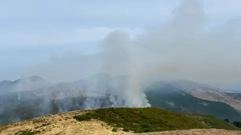 Incendio de nivel 1 en Olleros de Alba.