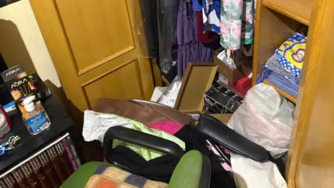 Imagen del interior de una de las viviendas afectadas por los robos de las últimas semanas.