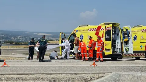 Tres heridos tras una colisión por alcance en la N-630 a la altura de Sariegos del Bernesga.