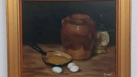 La presente exposición abarca diecinueve obras en variados formatos, lienzos y láminas, óleo y acrílico, pincel y espátula. Multidisciplinar, muestra una especial sensibilidad para la composición y técnica bien consolidada. Hay oficio. Foto: Jesús Ferrero