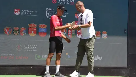 Technosylva Maglia Rower Bembibre Cycling Team roza la gloria en la Vuelta a Ávila: Fabrizio Crozzolo, segundo en la general por solo 3 segundos.