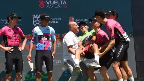 Technosylva Maglia Rower Bembibre Cycling Team roza la gloria en la Vuelta a Ávila: Fabrizio Crozzolo, segundo en la general por solo 3 segundos.