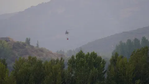 Vuelven a sus casas los vecinos desalojados por el incendio en Yeres excepto el pueblo de Voces. Las Médulas, Orellán y Carucedo así como Borrenes y Chana, que estaban confinados, vuelven a su hogar. Foto: César Hornija.