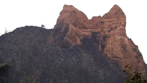 Efectos incendio en Las Médulas. Foto: César Hornija.