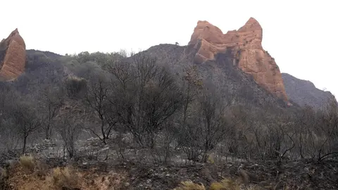 Efectos incendio en Las Médulas.
