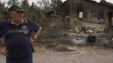 Efectos incendio en Las Médulas. Foto: César Hornija.