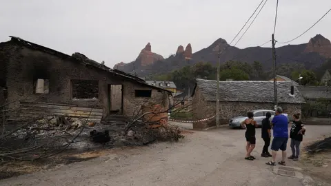 Efectos incendio en Las Médulas. Foto: César Hornija.