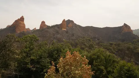 Efectos incendio en Las Médulas. Foto: César Hornija.