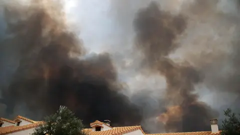 Herreros de Jamuz, en situación límite, en el momento de ser evacuado. Fotos: Peio García.