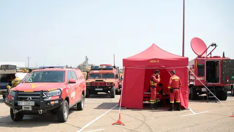 Puesto de Mando Avanzado situado en La Bañeza, León