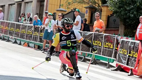 Primera jornada de la IX Xamascada Valle de Laciana Campeonatos de Europa Alpino en Línea que se celebra en Villablino.