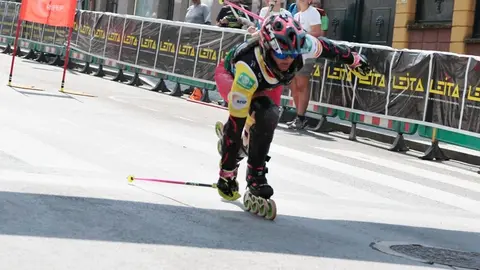 Primera jornada de la IX Xamascada Valle de Laciana Campeonatos de Europa Alpino en Línea que se celebra en Villablino.