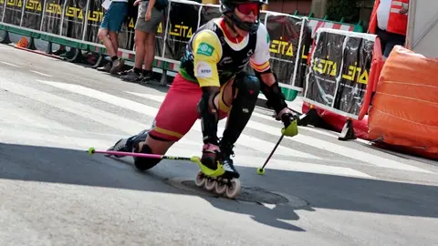 Primera jornada de la IX Xamascada Valle de Laciana Campeonatos de Europa Alpino en Línea que se celebra en Villablino.