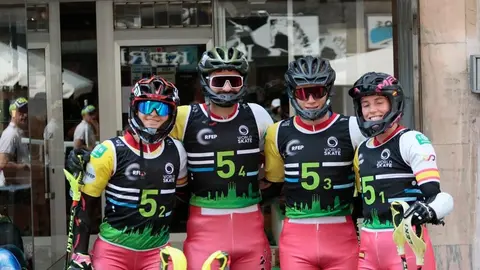 Primera jornada de la IX Xamascada Valle de Laciana Campeonatos de Europa Alpino en Línea que se celebra en Villablino.