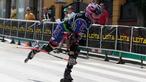 Primera jornada de la IX Xamascada Valle de Laciana Campeonatos de Europa Alpino en Línea que se celebra en Villablino.
