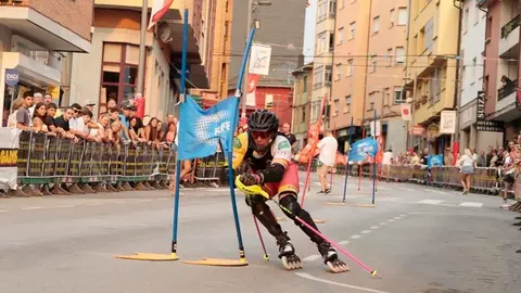 Primera jornada de la IX Xamascada Valle de Laciana Campeonatos de Europa Alpino en Línea que se celebra en Villablino.